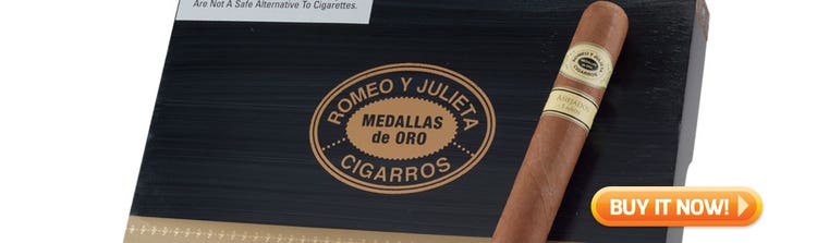 top new cigars May 11 2020 Romeo y Julieta Anejados cigars at Famous Smoke Shop