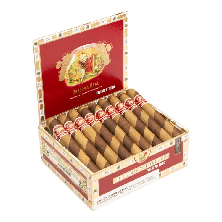 cigar advisor news - romeo reserva real twisted toro release - photo of reserva real twisted toro open box