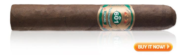 601 Habano Oscuro Green Tronco (5 x 52 / Full) maduro wrapper cigars