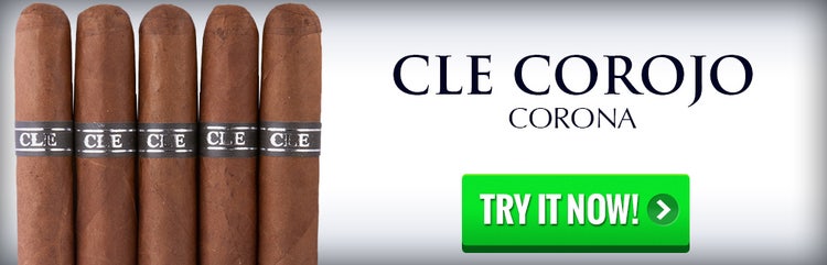 CLE Corojo Corona cigars
