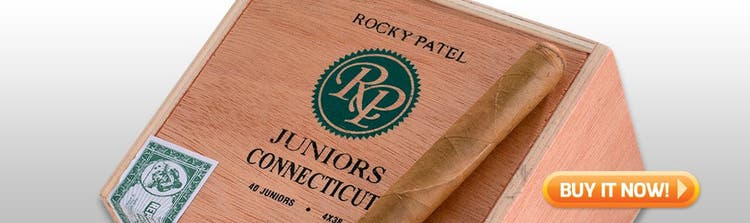 Best small cigars for winter smoking Rocky Patel Juniors Connecticut cigars at Famous Smoke Shop