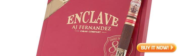 top new cigars AJ Fernandez Enclave Broadleaf Famous 80th Anniversary cigars at Famous smoke Shop