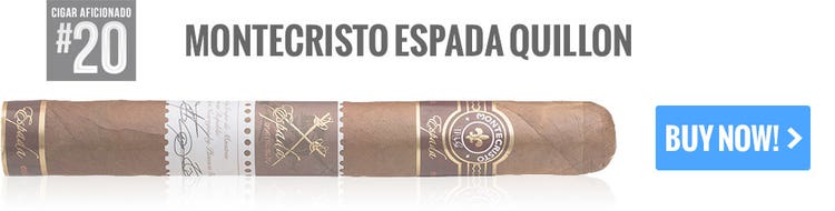 top 25 cigars montecristo espada quillion cigars