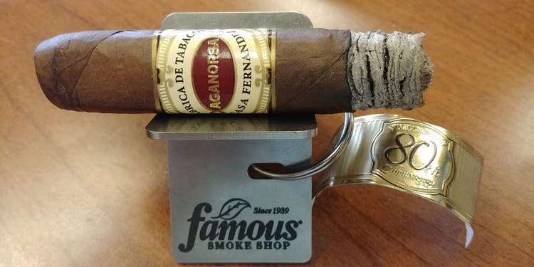 Aganorsa Leaf Famous 80th Anniversary Cigar Review at Famous Smoke Shop by John Pullo