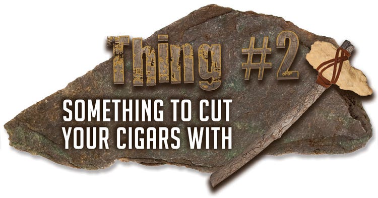 cigar smoking man cave thing 2 cigar cutters banner