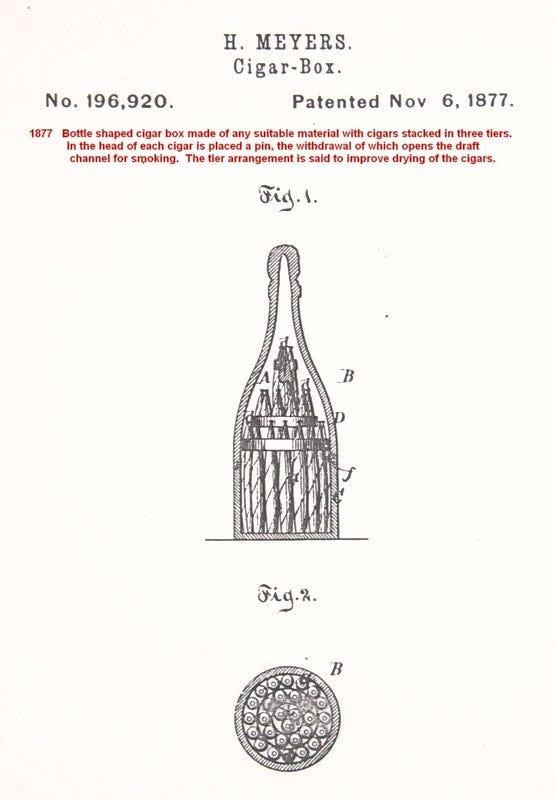 patents for weird cigar boxes