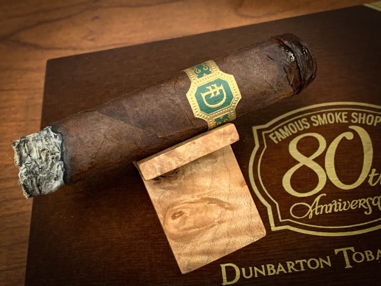 cigar advisor 5 things about steve saka dunbarton famous 80th anniversary cigar being smoked on its box