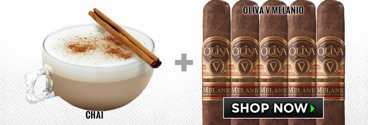 non-alcoholic cigar pairings Chai tea oliva serie v melanio cigars