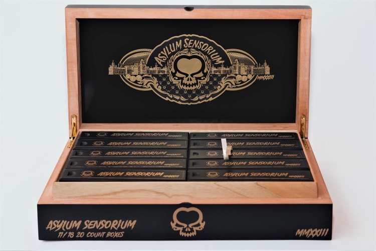 igar advisor news – cle cigars announce release of asylum sensorium cigars – release – open box image