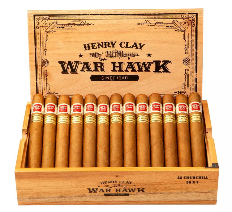 cigar advisor news – henry clay war hawk cigars add Churchill to line – release – open box image