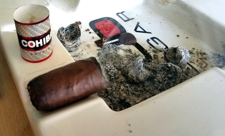 #nowsmoking cohiba royale cigar review nub