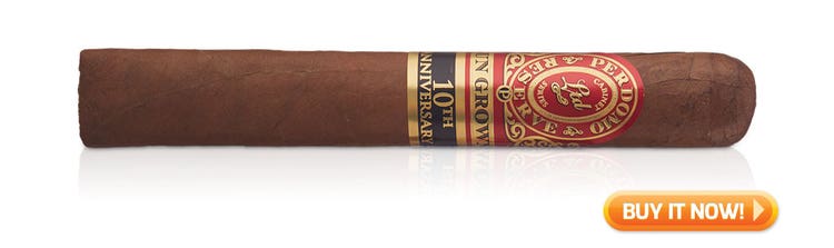#nowsmoking Perdomo Reserve 10th Anniversary Sun Grown Churchill Cigars at Famous Smoke Shop