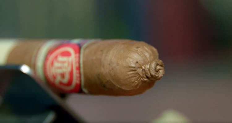 PDR cigars PDR 1878 Natural Roast Café Cigar Review cigar with pigtail cap Famous Smoke Shop