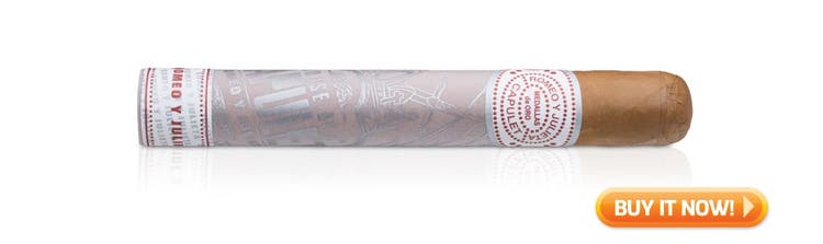 Top Rated Connecticut Shade wrapper cigars under $10 Romeo y Julieta Capulet cigars at Famous Smoke Shop