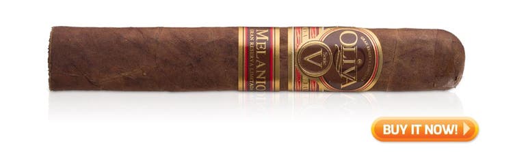 best top rated Oliva cigars Serie V Melanio double toro cigars at Famous Smoke Shop