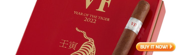 cigar advisor top new cigars april 4, 2022 - vega fina year of the tiger 2022 at famous smoke shop