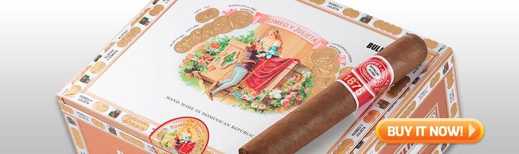 Top Cigar Box Buys for Beginners Romeo y Julieta 1875 cigars at Famous Smoke Shop