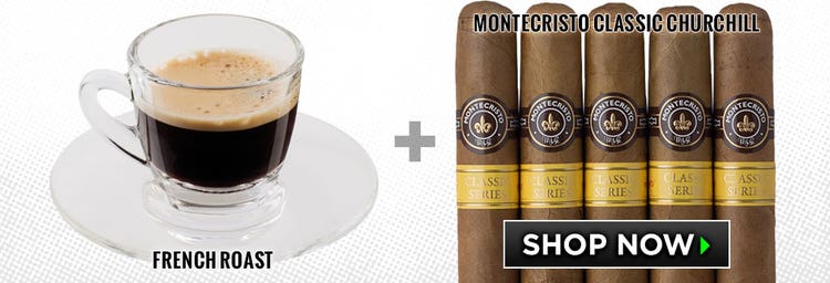non-alcoholic cigar pairings French Roast coffee montecristo cigars
