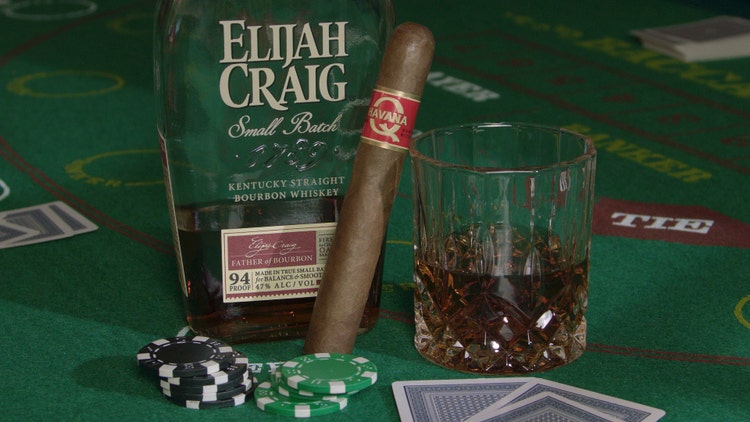 Quorum cigar pairing Elijah Craig Havana Q double toro
