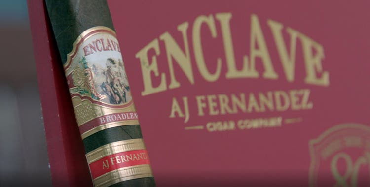 AJ Fernandez Enclave Broadleaf Famous 80th Anniversary cigar review by John Pullo band and box