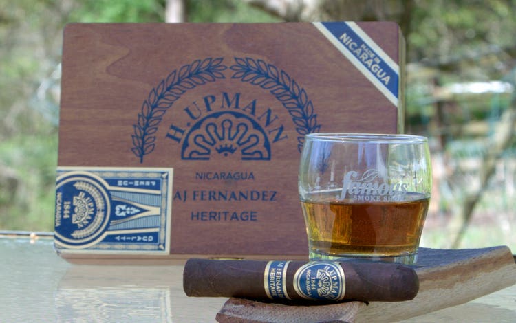 cigar advisor #nowsmoking cigar review h. upmann nicaragua aj fernandez heritage cigar review - drink pairing