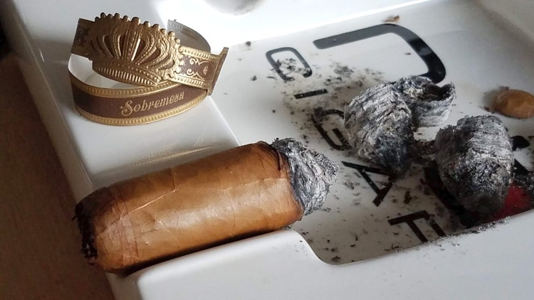 #nowsmoking sobremesa brulee robusto cigar review w steve saka nub image