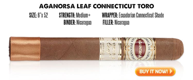 popular connecticut cigar resurgence Aganorsa Leaf Connecticut cigars at Famous Smoke Shop