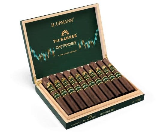 cigar advisor news – h-upmann introduces banker daytrader cigars – release – open box image