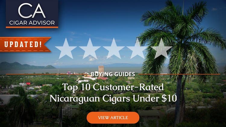 cigar advisor newsletter january 2023 - top rated customer-rated nicaraguan cigars under $10 (overtime)