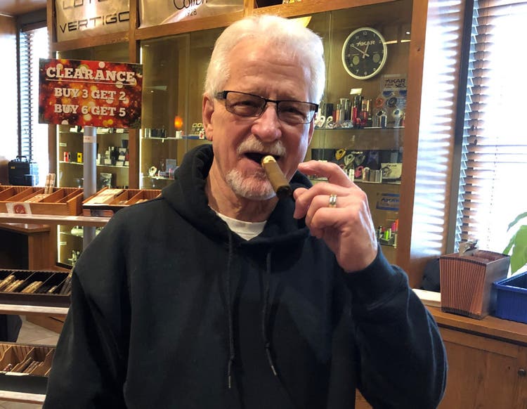 reader's choice top cigars for St. Patrick's Day 2019 Oliva Serie V Melanio cigars Bob Workman at Famous Smoke Shop