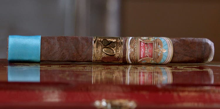 ep carrillo famous smoke shop 80th anniversary cigar review single cigar on table