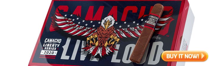 Top New Cigars June 22 2020 Camacho Liberty 2020 Gordo 6x60 cigars at Famous Smoke Shop