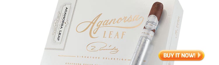 top new cigars aganorsa leaf signature maduro cigars at Famous Smoke Shop