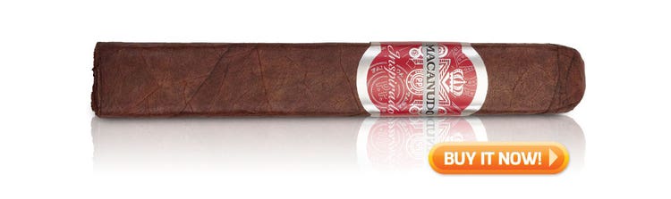 macanudo inspirado red cigar review BIN Robusto box pressed