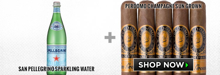 Sparkling Water and cigar pairings perdomo cigars
