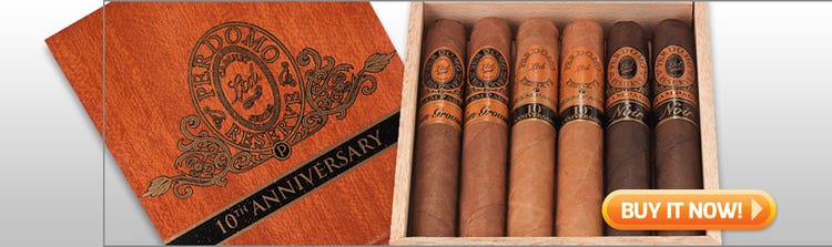 Best Rated Perdomo 10th Anniversary cigar sampler at Famous Smoke Shop