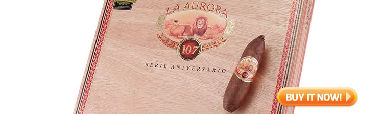 top new cigars nov 11 2019 La Aurora 107 Zeppelin cigars at Famous Smoke Shop