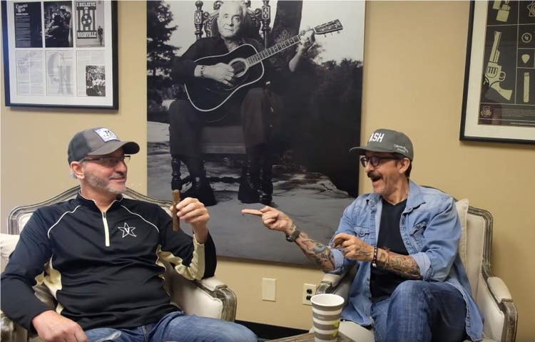 Crowned Heads Cigars Guide Jon Huber Mike Conder at Crowned Heads office