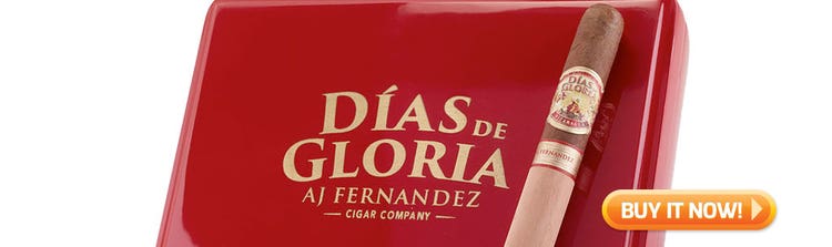 top new cigars nov 25 2019 Dias de Gloria by AJ fernandez cigars at Famous Smoke Shop