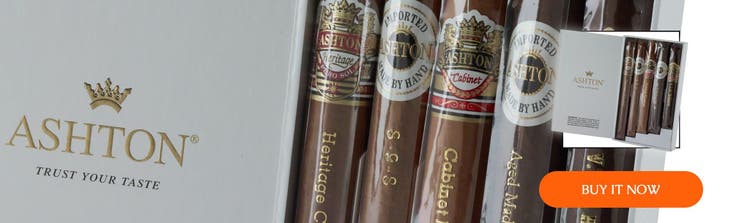 cigar advisor best fathers day gift guide - ashton 5-cigar assortment at famous smoke shop