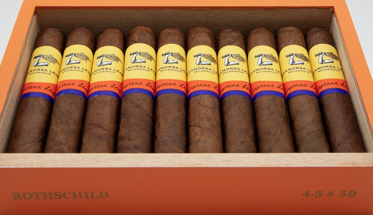 cigar advisor news – aganorsa supreme leaf adds box-pressed rothschild – release – open box