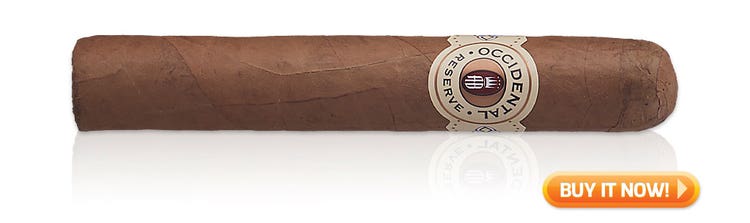#nowsmoking Alec Bradley Occidental Reserve Connecticut robusto cigar review at Famous Smoke Shop