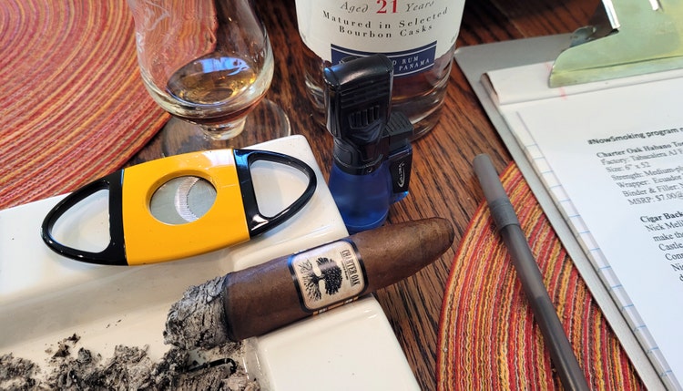charter oak habano torpedo cigar and drink pairing