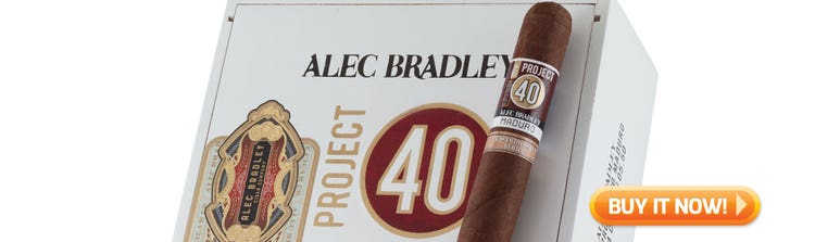 Top New Cigars Alec Bradley Project 40 Maduro cigars at Famous Smoke Shop
