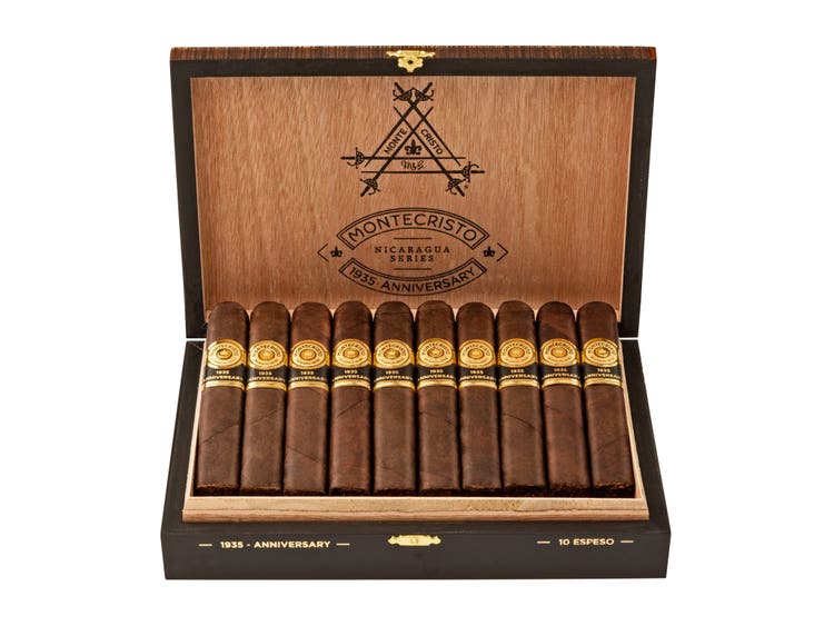 cigar advisor news - montescristo 1935 anniversary nicaragua espeso release - open box