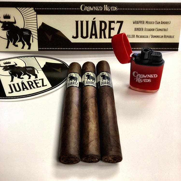 Crowned Heads Juarez cigar review cigars and lighter