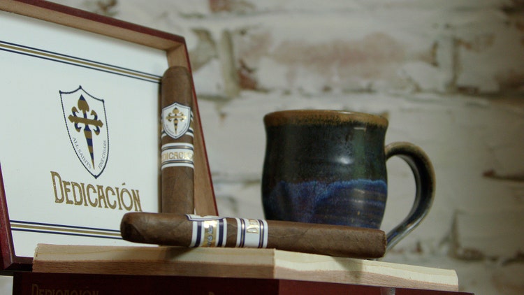 coffee and cigar pairing with All Saints Dedicacion Berkey cigars