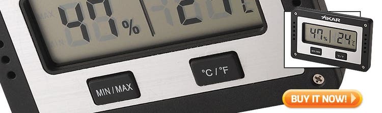 must know humidor tips for warmer weather Xikar digital cigar humidor hygrometer at Famous Smoke Shop