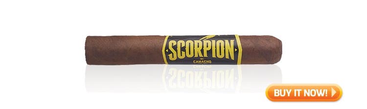 nowsmoking camacho scorpion cigar review camacho scorpion sun grown cigars at Famous Smoke Shop