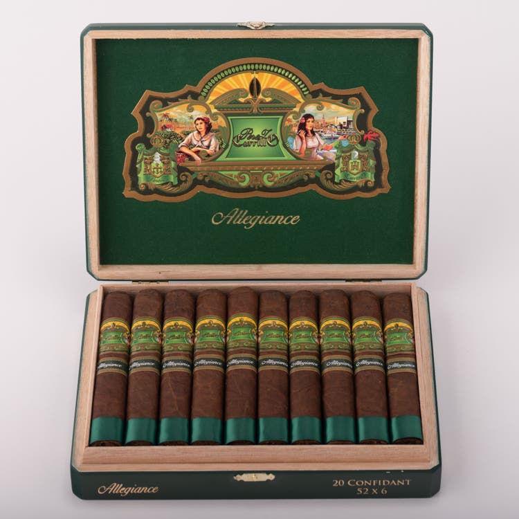 cigar advisor news - ep carrillo and oliva cigars introduce allegiance cigars - release - open box